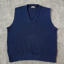 VINTAGE 90s JANTZEN MADE IN USA PREPPY PULLOVER SWEATER VEST / MEDIUM