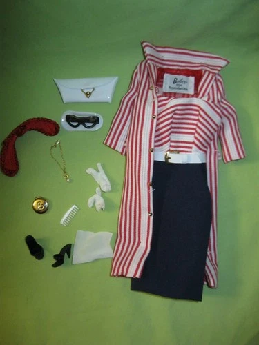 Vintage REPRO Barbie Collector ROMAN HOLIDAY OUTFIT w/ Hat Accessories & Compact