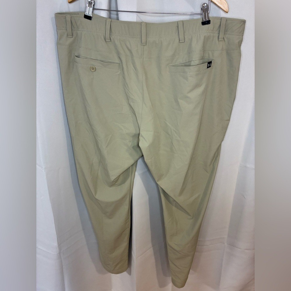 Under Armour Mens 44/30 Performance Golf Tech Pants Sandy Barley Color thumbnail 4