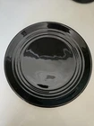 Vintage Bauer Pottery 1st Period Ring Ware BLACK Luncheon Plate