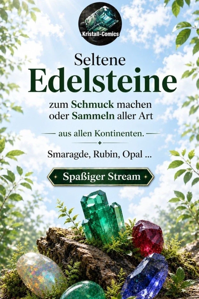 TOP Edelsteine & Comics zu 1€ Startpreisen! Sammeln & Schmuck selber machen