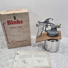 NOS Vintage Binks Model 35 Paint Spray Gun With Can Cup