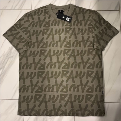 G-Star Raw Men's All Over T-Shirt Green $65 New