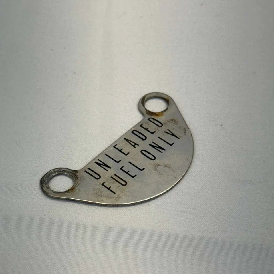 Jaguar XJ6 XJ12 Serie III Sin Plomo Combustible Solo Insignia Placa Gar Cap Etiqueta Genuina Foto 2 de 3