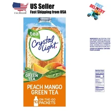 Peach Mango Green Tea Naturally Flavored Powdered Drink Mix, 10 ct On-the-Go-...