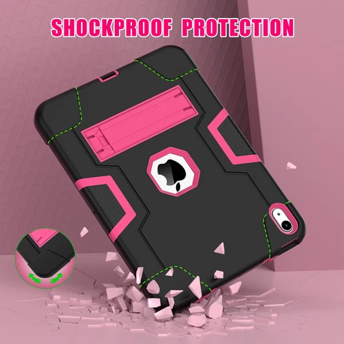 For iPad 9th 8th 7th Gen 10.2 Shockproof Heavy Duty Hard Rubber Cover Stand Case - Picture 80 of 122
