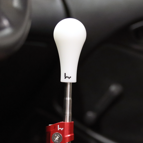 HYBRID RACING SHIFT KNOB 130R DELRIN M10 X1.5 WHITE FOR CIVIC INTEGRA
