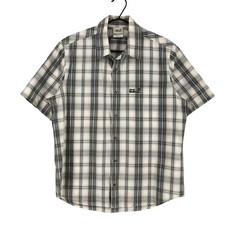 Jack Wolfskin Shirt Casual Formal Check Short Sleeve Men Size M