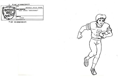 #ad Beverly Hills Teens 1987 Production Studio Copy TROY Model Sheet Page DiC $4.99