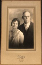 Victorian Antique Cabinet Card Photo of a Married Couple