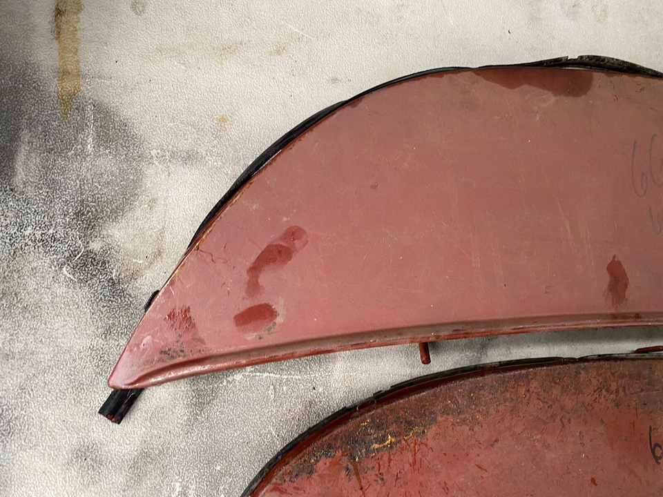 Par de faldones guardabarros Foxcraft Ford Fairlane Mercury Comet 1966 nuevo en stock Foto 4 de 4