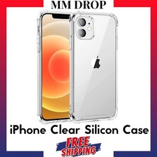 CLEAR Shockproof Case For iPhone 15 14 13 12 11 Pro Max XR X XS 8 7 SE Silicon