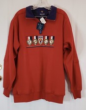 Regatta Sport Mens 1/4 Zip Red Sweatshirt Pullover Size Large