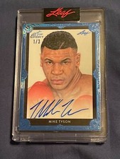 Leaf art of sport mike Tyson auto card 1/3