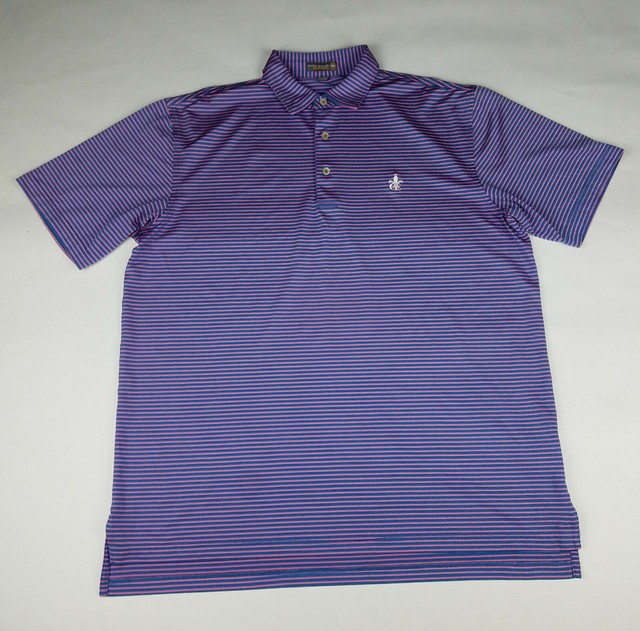 Peter Millar Summer Comfort Mens Multicolor Short Sleeve Golf Polo - Size L | eBay