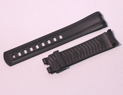 GENUINE OMEGA SEAMASTER DIVER 300m Watch Rubber Strap Black 20mm