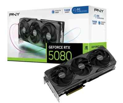 PNY GeForce RTX 5080 OC Triple Fan NVIDIA NEU OVP HÄNDLER  SOFORTVERSAND  
