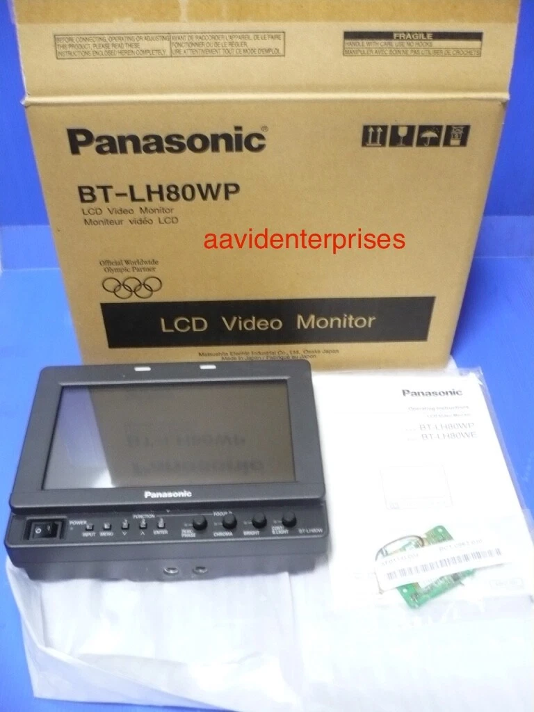 Mint Panasonic BT-LH80WP broadcast LCD monitor with BT-YA80G SDI