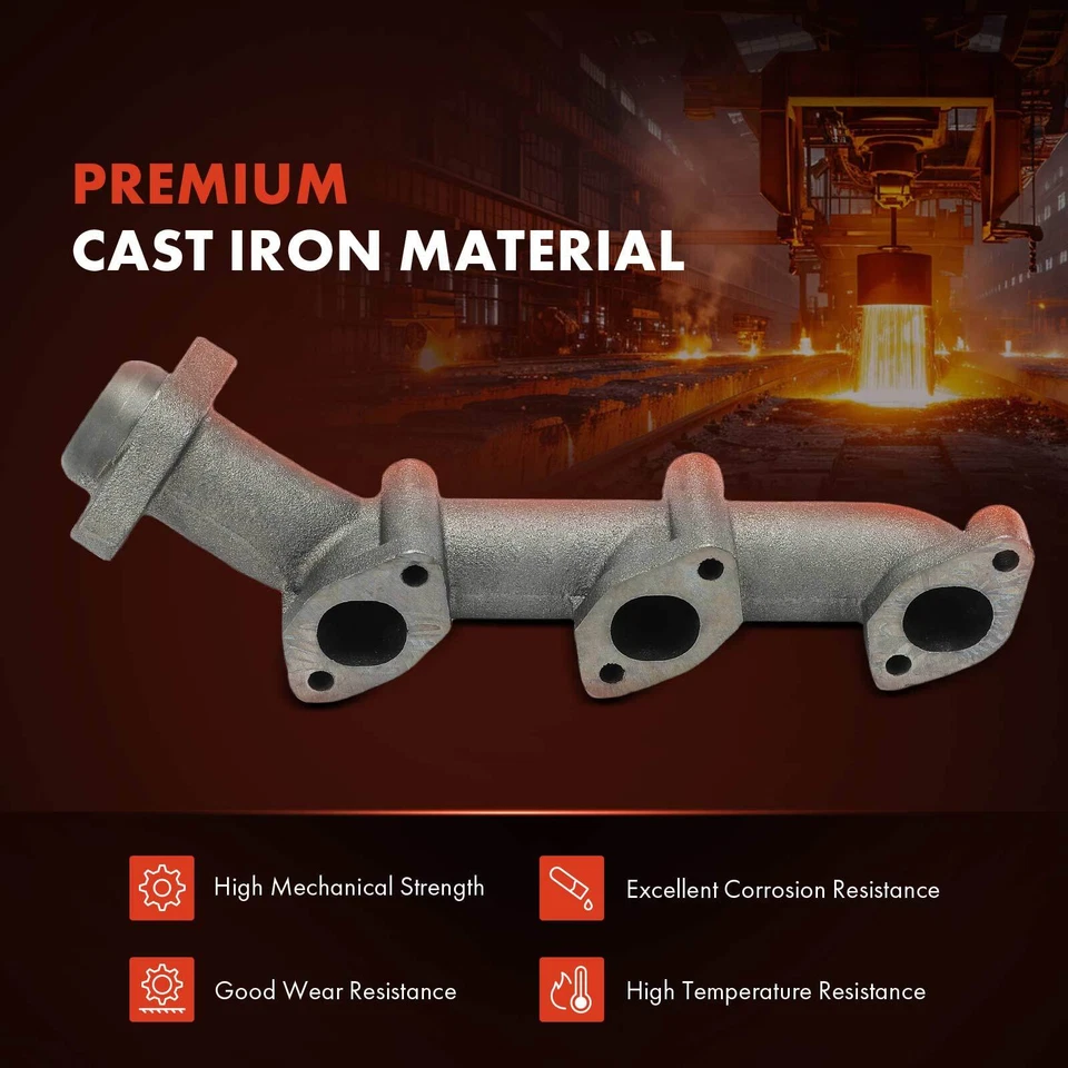 Правый выпускной коллектор с прокладкой для Ford Bronco II 1986-1990 Ranger 1986-1992 - Изображение 4 из 4