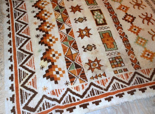 Alfombra anejo Belga Savonnerie 192cm x 265cm 1960s - 1B555 - Picture 7 of 8