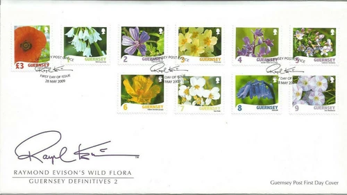 GUERNSEY 2009 1p - £3 WILD FLORA DEFINITIVES on UNADDRESSED FIRST DAY COVER