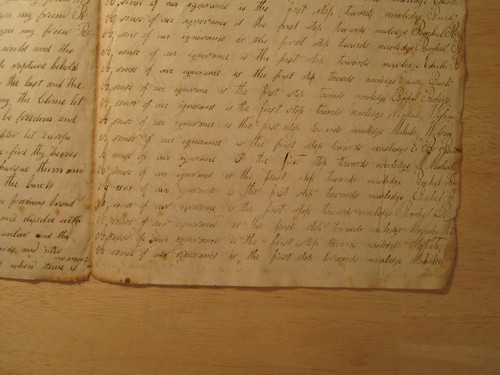 Antique 1841 Américain Penmanship Populaire Art Amour Friend Ignorance Savoir À - Photo 6 sur 12