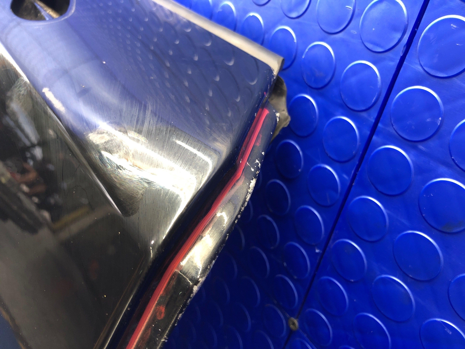 LAMBORGHINI GALLARDO FRONT RIGHT DOOR NERO NOCTIS (LY9B) *BURNT DAMAGE*