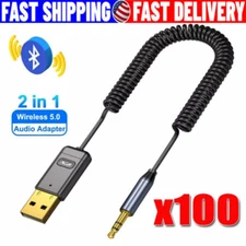 Wireless USB Bluetooth 5.0 Audio Transmitter Receiver Adapter For PC TV Car LOT