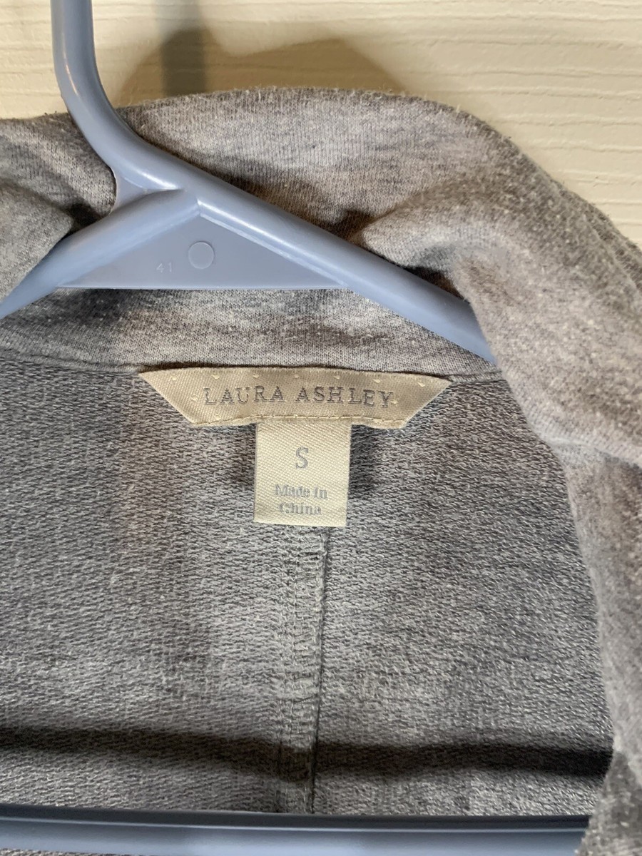ローラアシュレイ Laura Ashley Women's Jacket Size Small Gray Full Zip Pockets | eBay