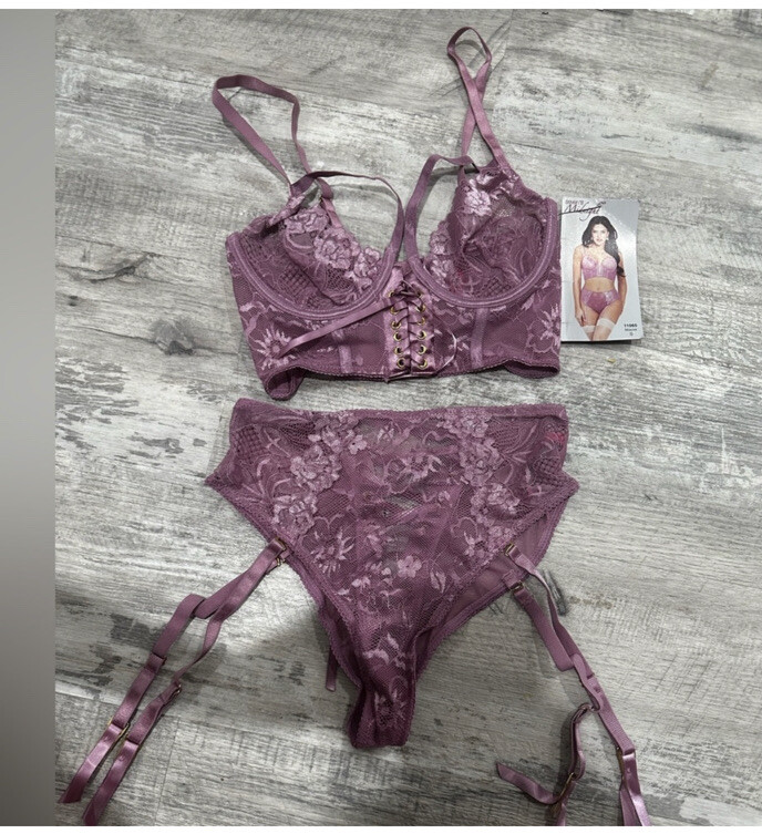 Bustier Satiné Extensible Seven 'til Midnight – Rose, Taille M – Neuf Avec étiquettes