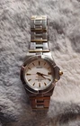 Vintage Seiko Sapphire Crystal Silver/Gold Ladies Wristwatch With Day-PreOwned