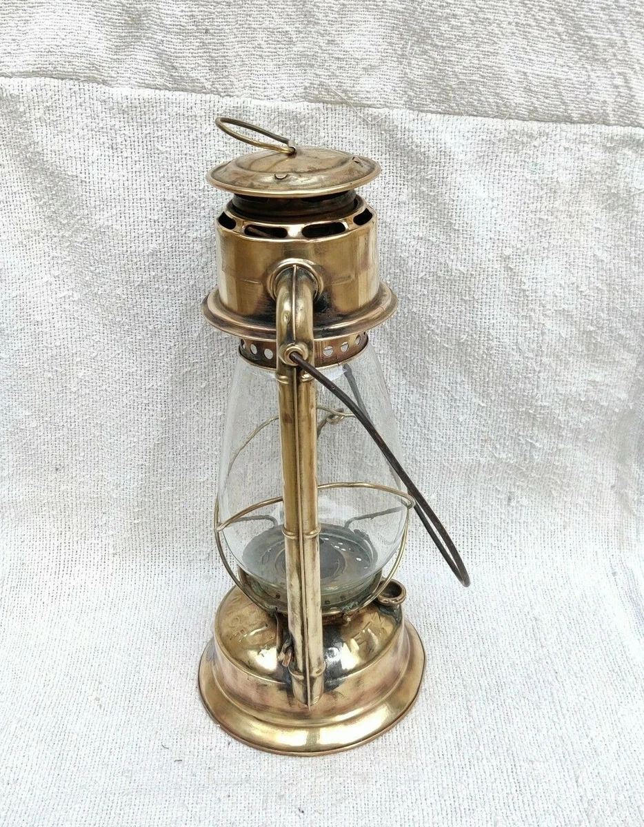 1930 Vintage Dietz Junior Cold Blast Brass Lantern USA Lighting Collectible LN10