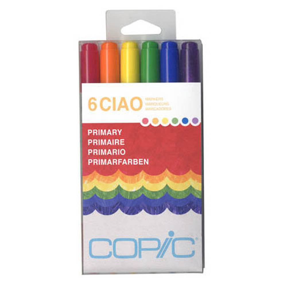 Copic Ciao Marker 6 Color Set Primary | eBay