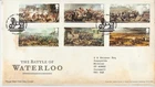WATERLOO PMK GB ROYAL MAIL FDC 2015 BATTLE OF WATERLOO STAMP SET