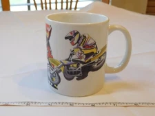 POP inc Paul Oxman Publishing Moto Motorcross Coffee Mug Soup Cup Pre-owned