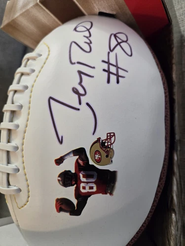 San Francisco 49ers Jerry Rice Autographed PSA DNA CAREER RECORDS FOOTBALL New!