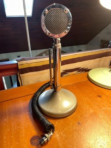 Vintage Astatic D-104 Microphone Desk Stand 4 Pin Conn Ohio Untested Nice