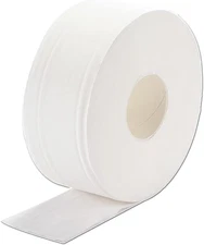 Commercial 3 Ply Jumbo Tissue Roll, 8'' Diameter (20Cm), White, (4 Rolls/Carton)