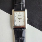 Vintage Seiko Slim Quartz White Face Gentlemen's Wrist Watch - FREE SHIPPING