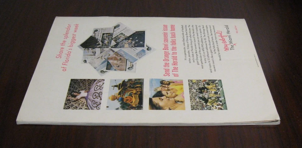 1972 Alabama vs Nebraska Orange Bowl Classic Football Program Miami Florida - Image 3 of 4