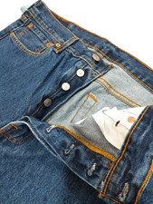 Levis 501 Original Riveted Button Fly Classic Straight Leg Cut 34" x 32"