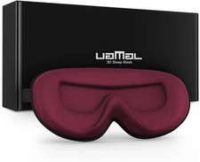 UAMAL 3D Eye Mask Sleep Mask 100% Blackout Breathable Pressure Free Comfort