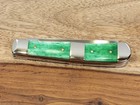 2015 CASE XX (#6254 SS) GREEN BONE/CHRISTMAS "TRAPPER" POCKET KNIFE- MIB/L@@K — photo 7