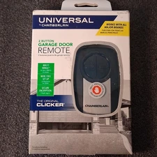 Universal by Chamberlain REMOTE 2 Button Garage Door Opener KLIK5U-SS
