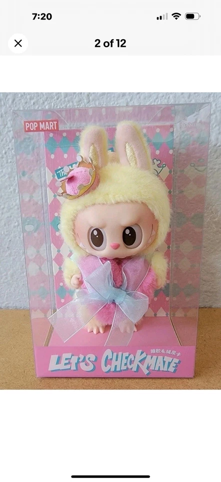 AUTÉNTICO POP MART Labubu Let’s Checkmate Vinilo Peluche - Totalmente Nuevo - ¡Vendedor de EE. UU.! Foto 4 de 4