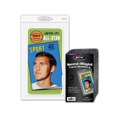 NEW (25 ct) BCW Semi-Rigid Card Holder #3 -Sport/Trading/Gaming Card
