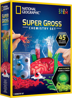 National Geographic Gross Science Kit - 45 Gross Science Experiments- Dissect a