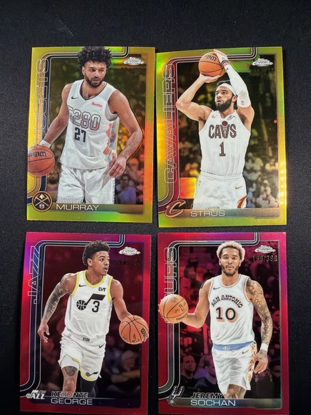 Topps Chrome NBA Refractors /275 /399 Jamal Murray Strus Sochan George