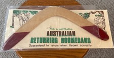 Vintage Genuine Australian Returning Boomerang Made Australia.