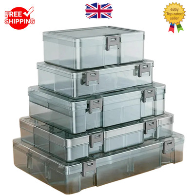 Kunststoff Werkzeug Teile Box Aufbewahrung Schraubenbox Werkzeug Klassifizierung Elektronikkoffer UK